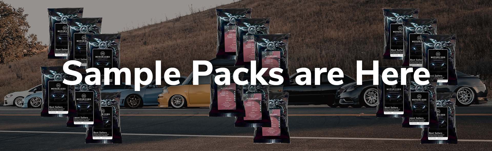 Sample packs from Motorized Coffee Company